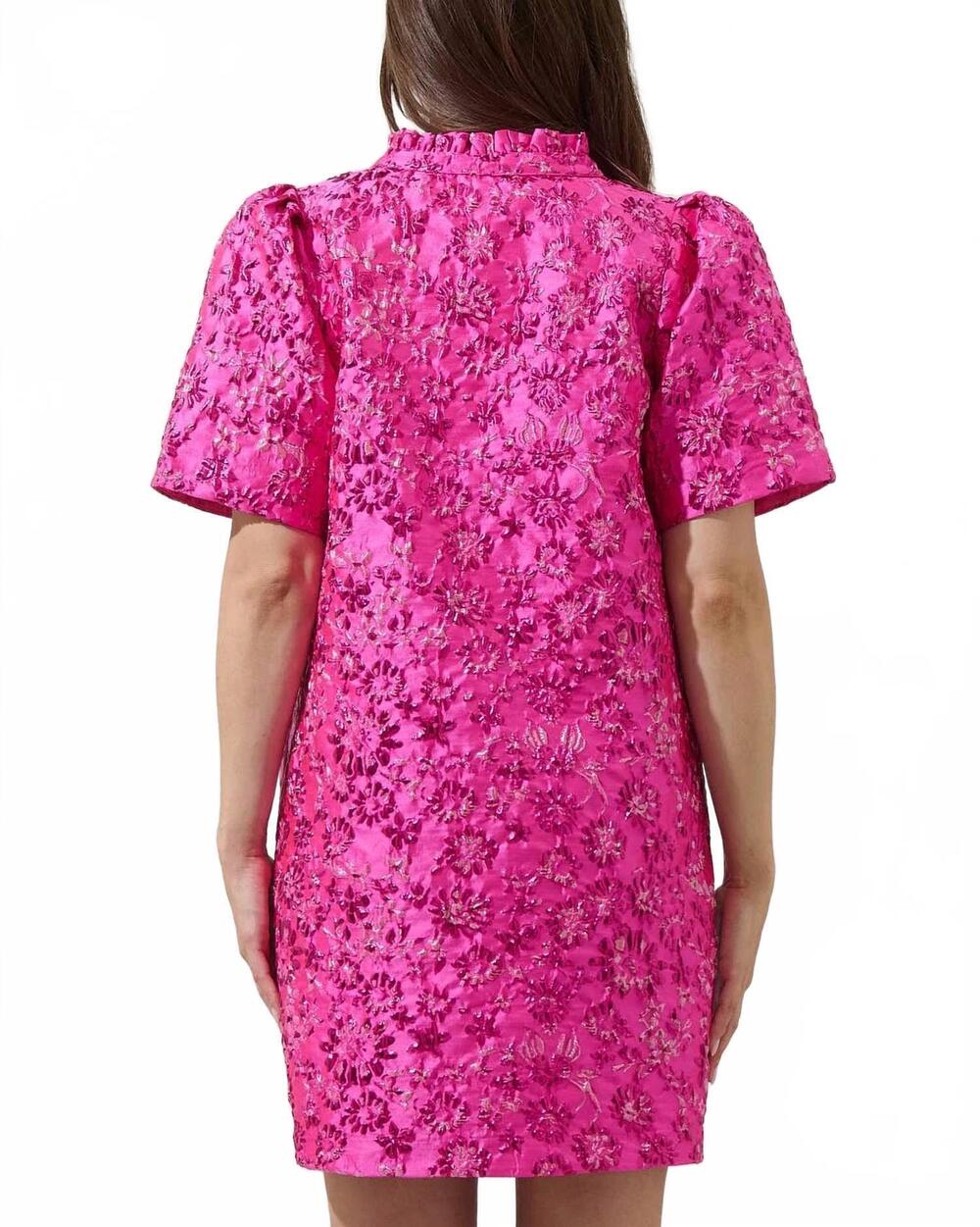 NEW SUGARLIPS harrington mini dress in fuschia - Picture 3 of 4